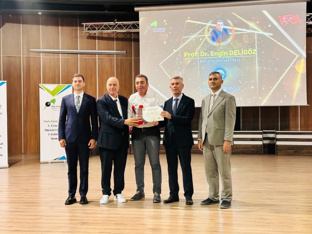 Prof. Dr. Engin Deligöz Türk Fizik Derneği  tarafından 2026 Onur Ödülü’ne layık görüldü